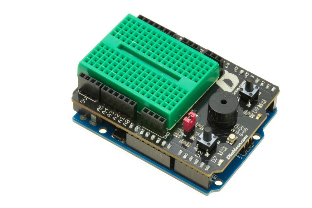 ArduPRENDE con breadboard verde